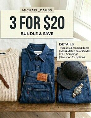 ​🛍️ BUNDLE & SAVE!Look for items marked (3for$20)